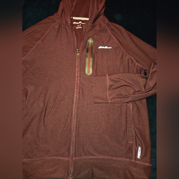 Eddie Bauer Hoodie Freedry. Lightweight Media Pocket Men's Size Large - Picture 1 of 6